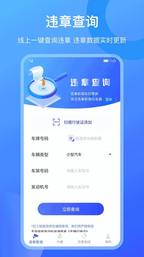 机动车违章处理查询图标
