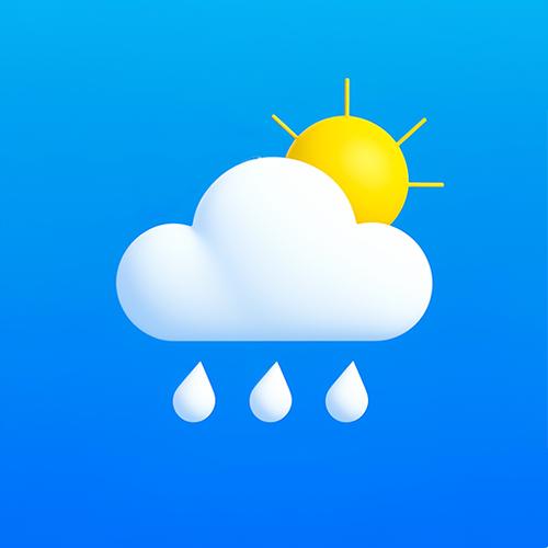显示雨量的天气预报软件图标