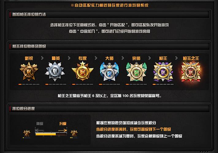 穿越火线荣耀枪王是什么段位游戏截图