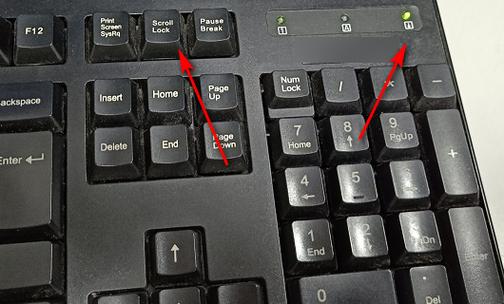 键盘向下的箭头指示灯如何关闭缩略图