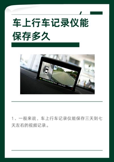 行车记录仪视频保存多久会覆盖掉图标