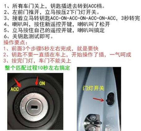 汽车钥匙设置鸣笛的步骤图标
