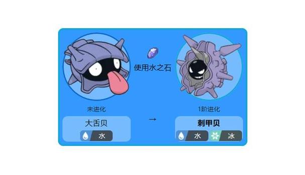 口袋妖怪水之石可以进化哪些精灵缩略图