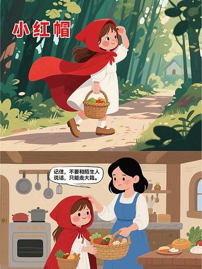 睡前故事口袋本小红帽缩略图