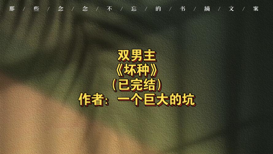 《坏种》双男主by火风简介图标