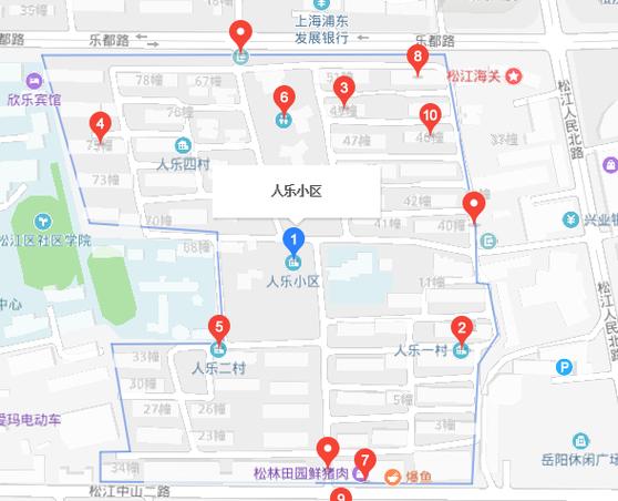 松江人乐学校对应的小区图标