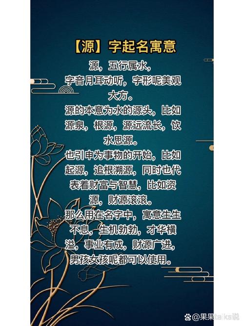 源字取名寓意男孩名字缩略图