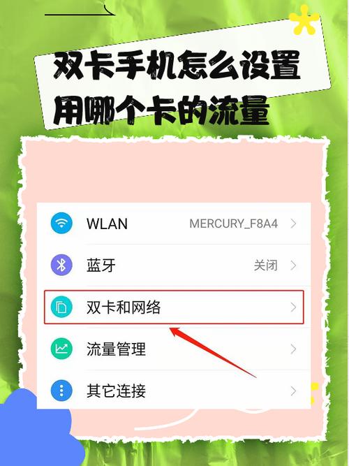 手机两个卡怎么知道用的哪个流量图标