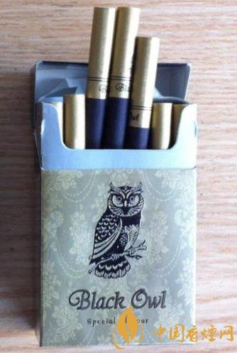 商标上带猫头鹰的香烟品牌图标