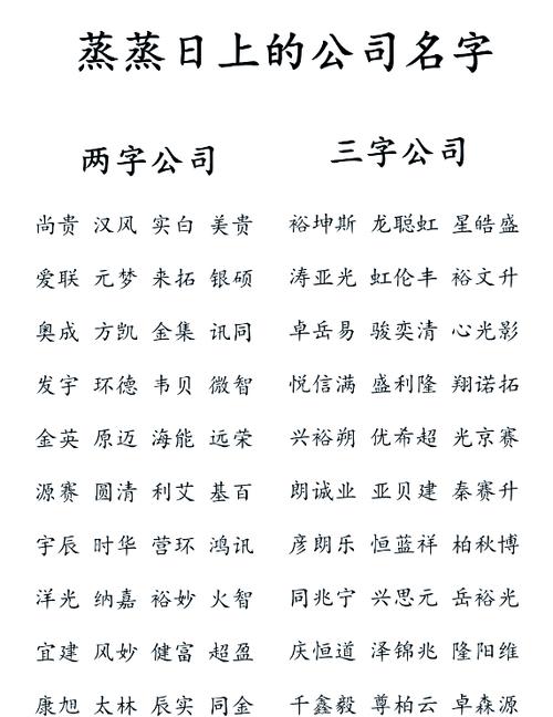 公司怎么起名字