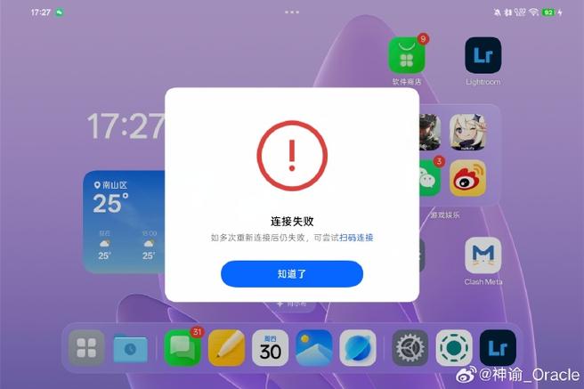 oppo手机已连接但无法访问互联网游戏截图