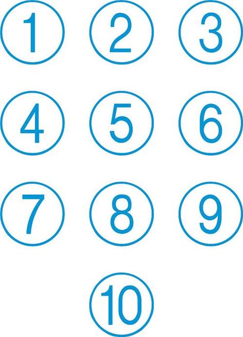 带圈数字符号1到100怎么输入缩略图