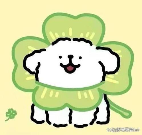 线条小狗双人闺蜜头像图标