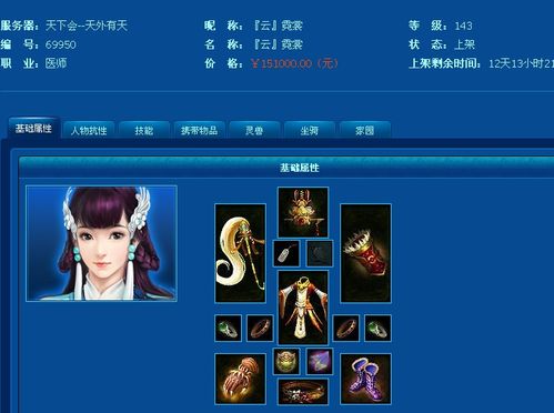 倩女藏宝阁上架的角色找不到图标