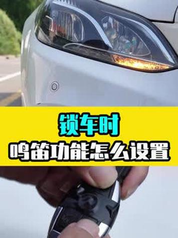 斯柯达速派锁车鸣笛怎么设置图标