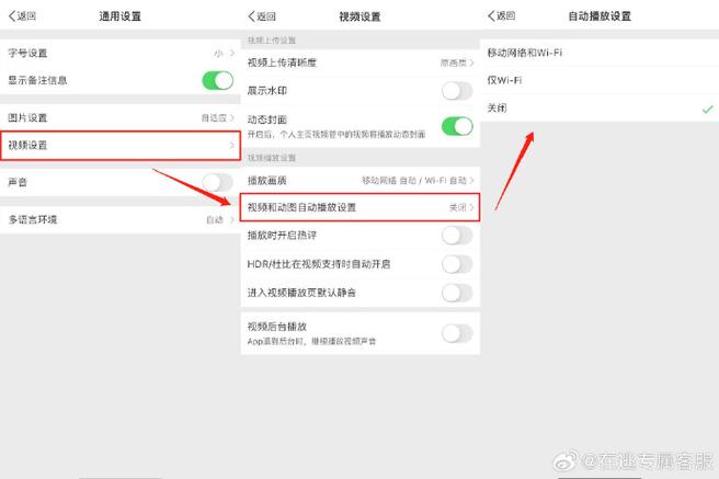 微信号没有自动播放视频功能图标