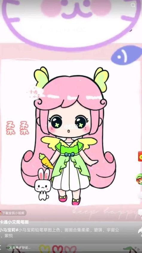 迷你世界小艾皮肤简笔画缩略图