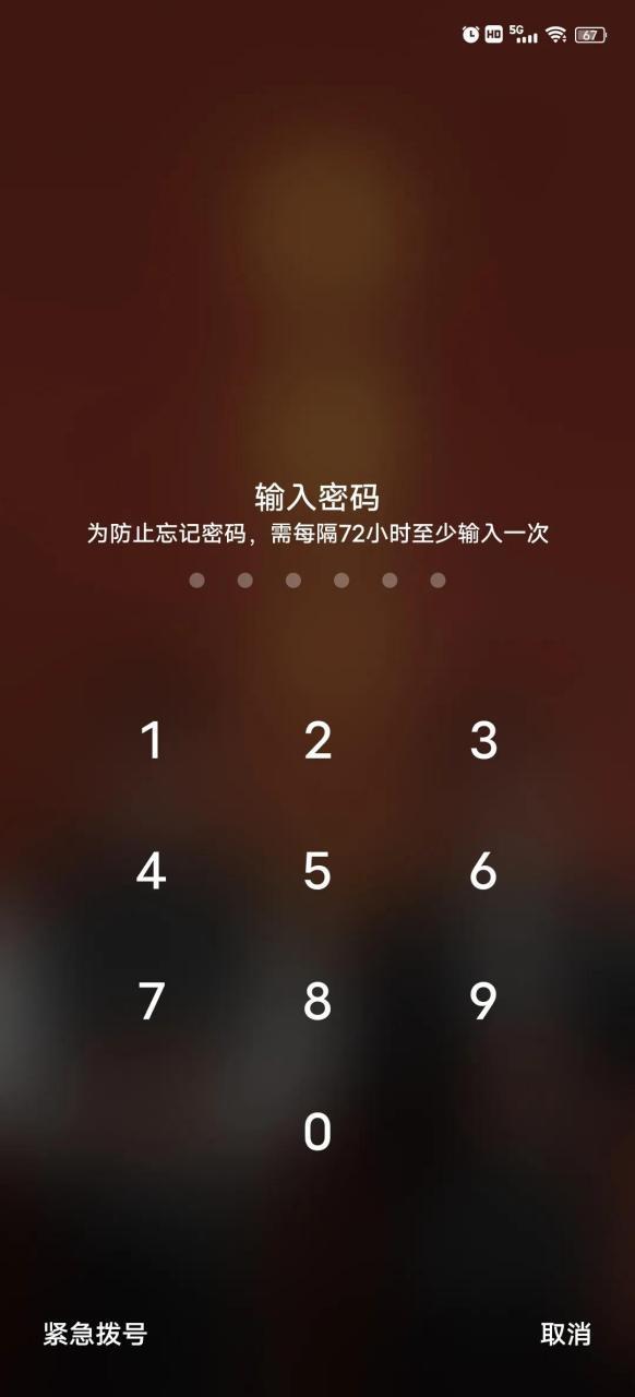 72小时验证锁屏密码怎么关闭缩略图
