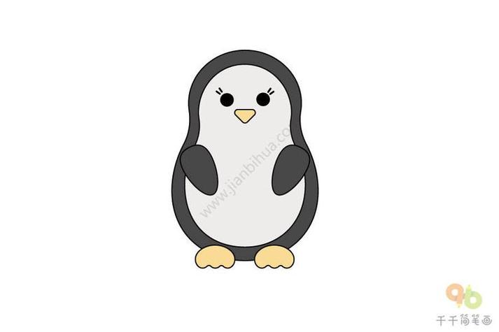 摇摇摆摆的企鹅儿童画缩略图
