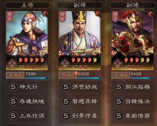 三国志战略版周瑜陆逊陆抗强度图标