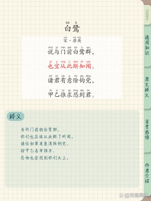 白鹭儿古诗翻译缩略图