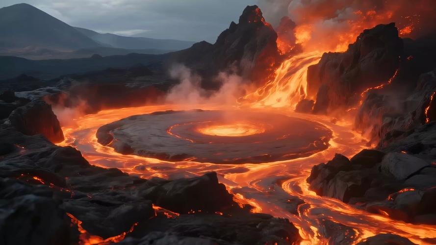 火山喷出的岩浆最后形成什么图标