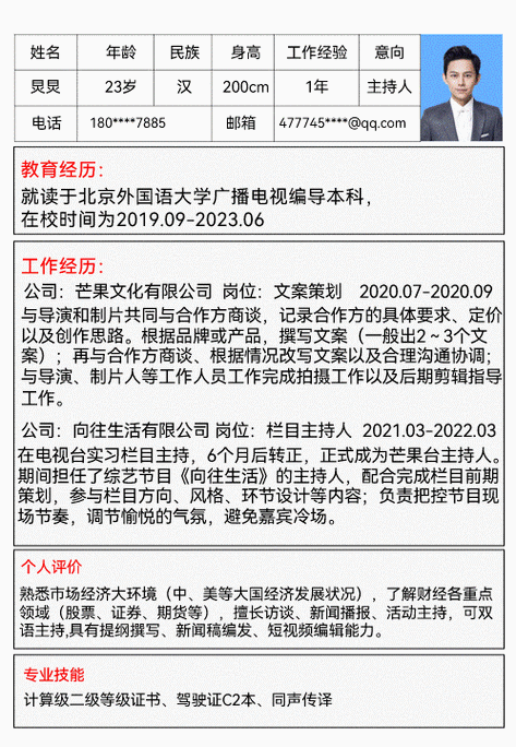 何炅简历及个人资料简介图标
