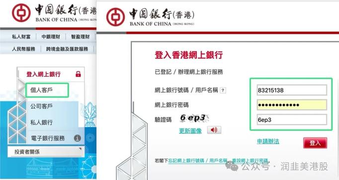 中国银行网上银行用户名是哪个图标