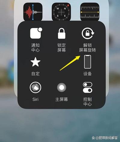 苹果x屏幕旋转在哪里设置缩略图