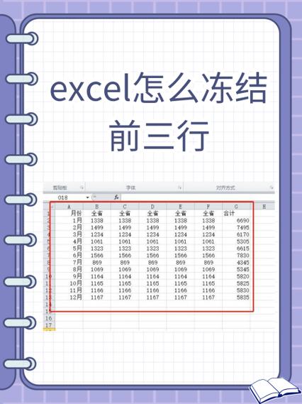 表格怎么冻结前三行和前3列