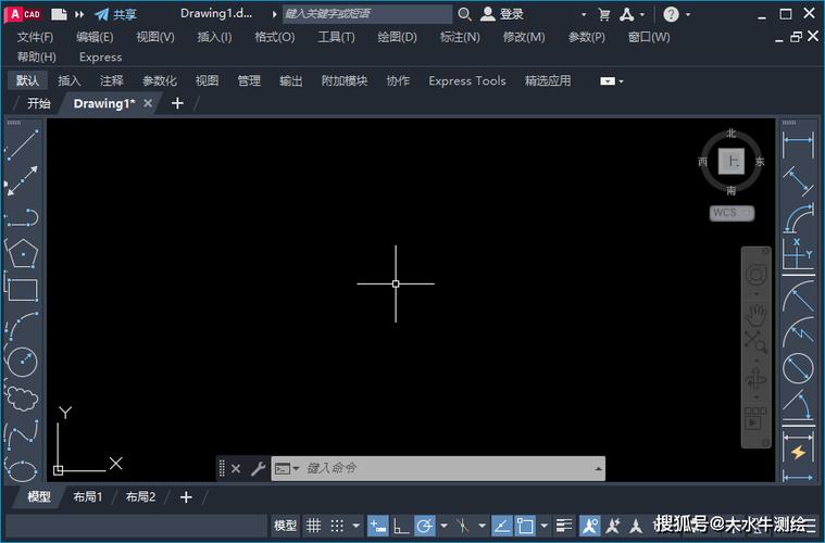 cad软件打开后没有工具栏和菜单栏图标