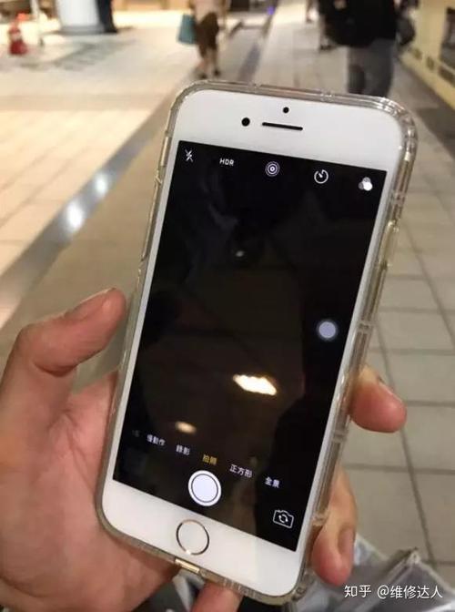 iphone8前置摄像头黑屏图标