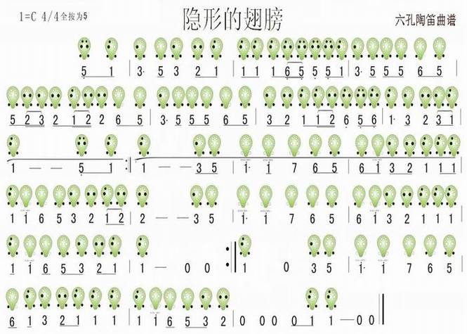 《凉凉》六孔竖笛简谱缩略图