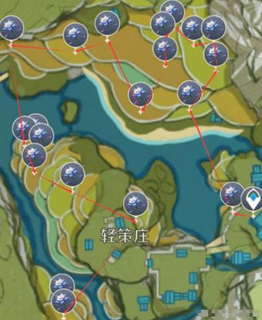 琉璃百合的采集路线图标