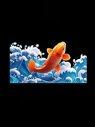 海浪中跳跃的鱼图片游戏截图