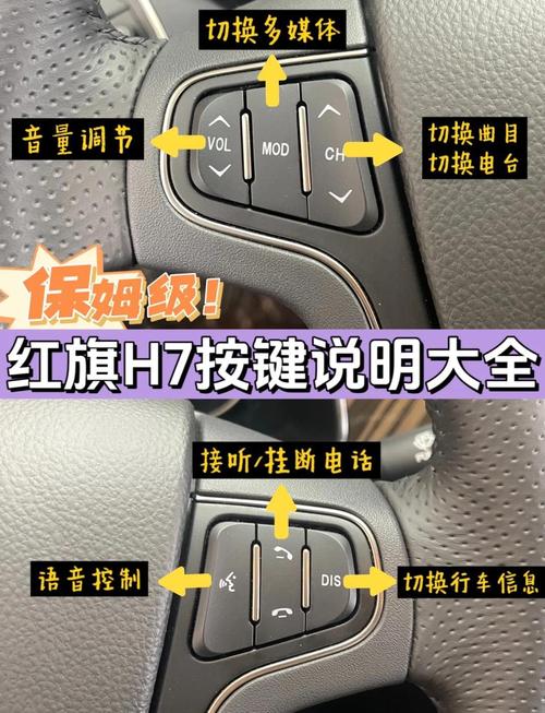 红旗h7一键启动使用方法图标