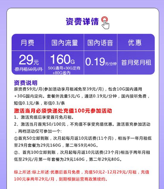 29元移动套餐介绍图标