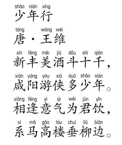 少年行其一古诗带拼音缩略图