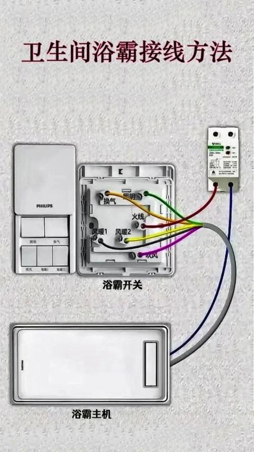 卫生间浴霸开关接插座图标
