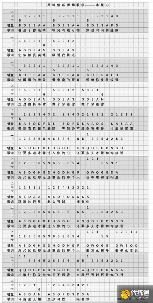 原神琴谱简单缩略图