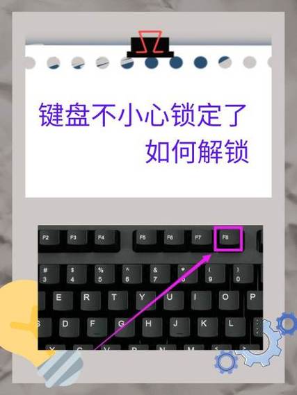 电脑键盘锁了按什么键解锁缩略图