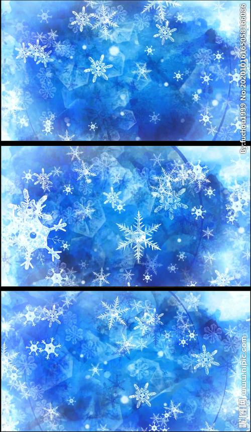 雪花飘落短视频缩略图