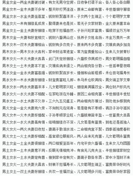 生辰八字算命婚姻配对缩略图