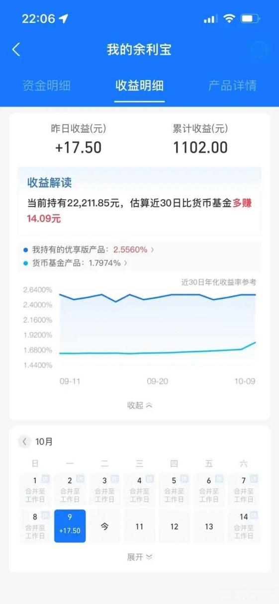 余利宝里放10万一天利息多少缩略图