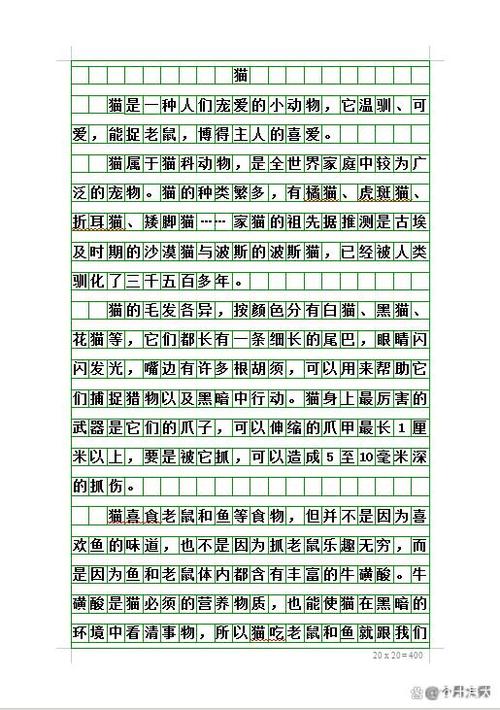 我的小猫二年级作文缩略图