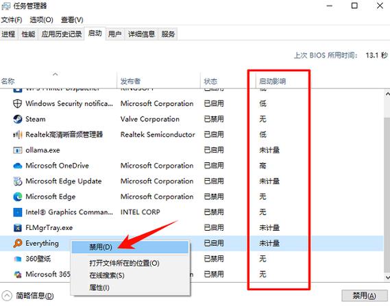 win10如何关闭开机启动项目