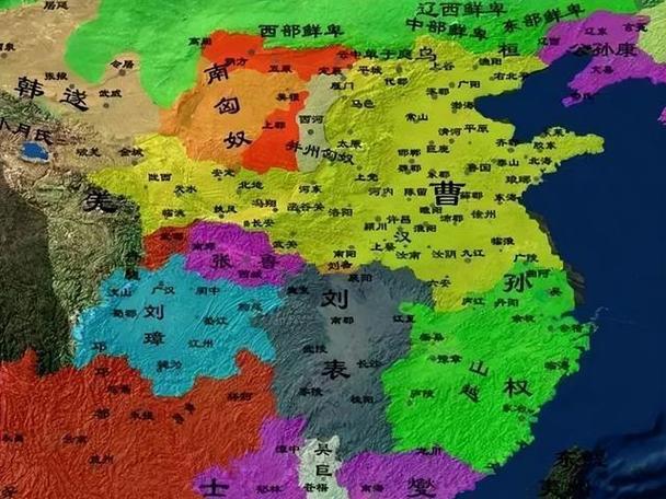 三国精确到郡县的地图缩略图