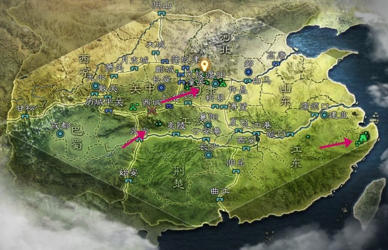 三国志战略版S1司隶地图图标