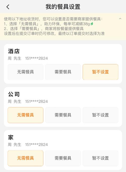 美团外卖如何无需餐具图标