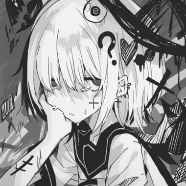 日系ins风漫画头像黑白缩略图